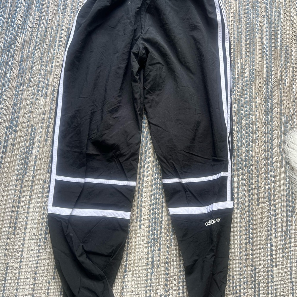 Adidas Black nylon Joggers